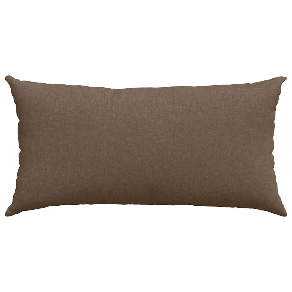 Cuscini da Divano 2 pz | Cuscini per sedie Marrone 80 x 40 cm Tessuto