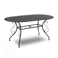 Tavolo da Giardino 160x90xh72 cm in Metallo New Old Antracite