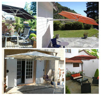 Ombrellone da Giardino a Parete Ø2,70m Maffei Parrot P3 Rosso