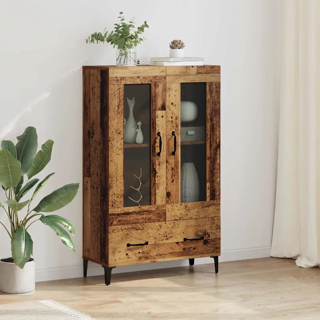Credenza con Cassetto-Buffet-Armadio da cucina Legno vecchio 70 x 31 x 115 cm