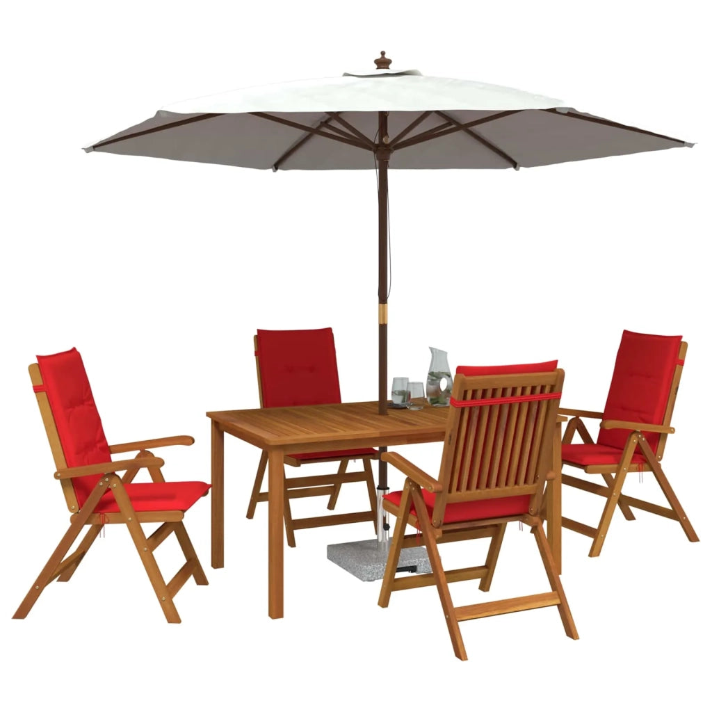 Set da pranzo da giardino 5 pezzi Naturale 3434570