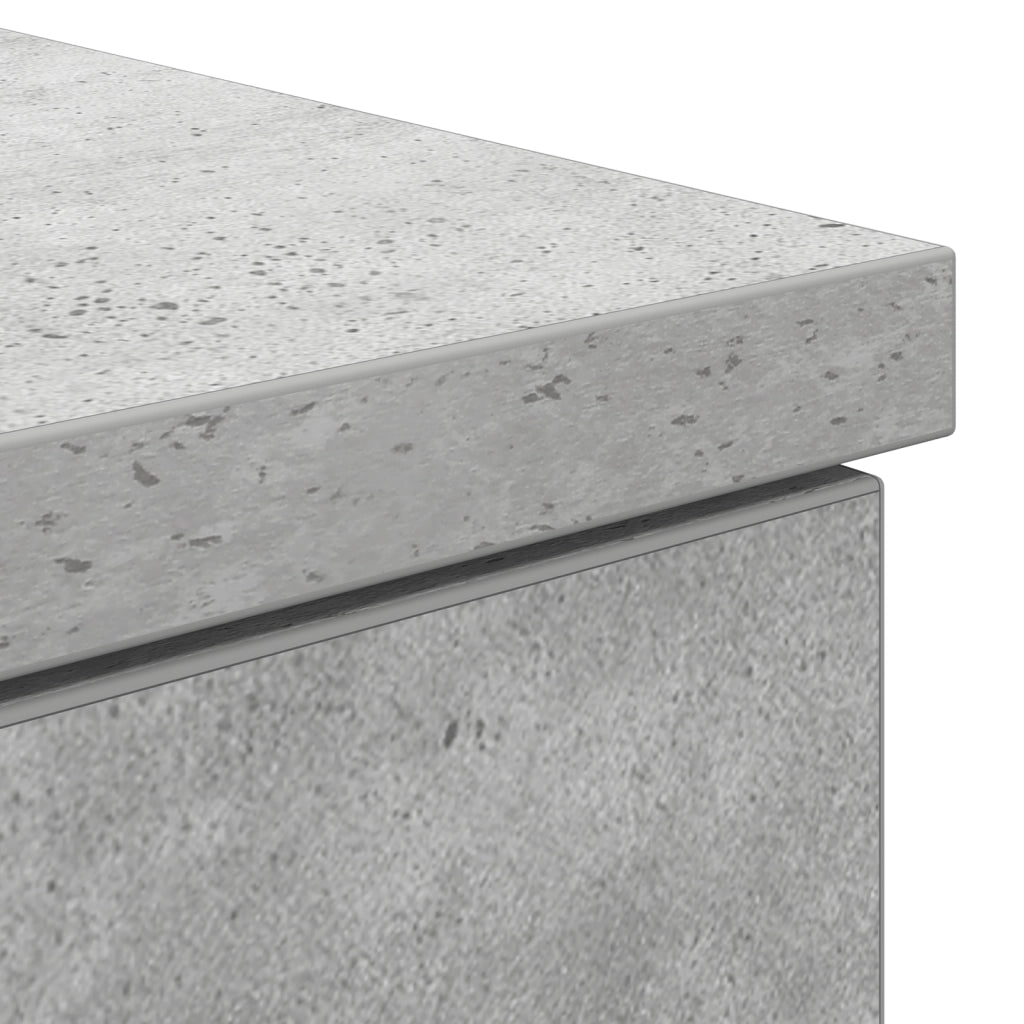 Scrivania  Grigio Cemento 140x49x76 cm Legno ingegnerizzato