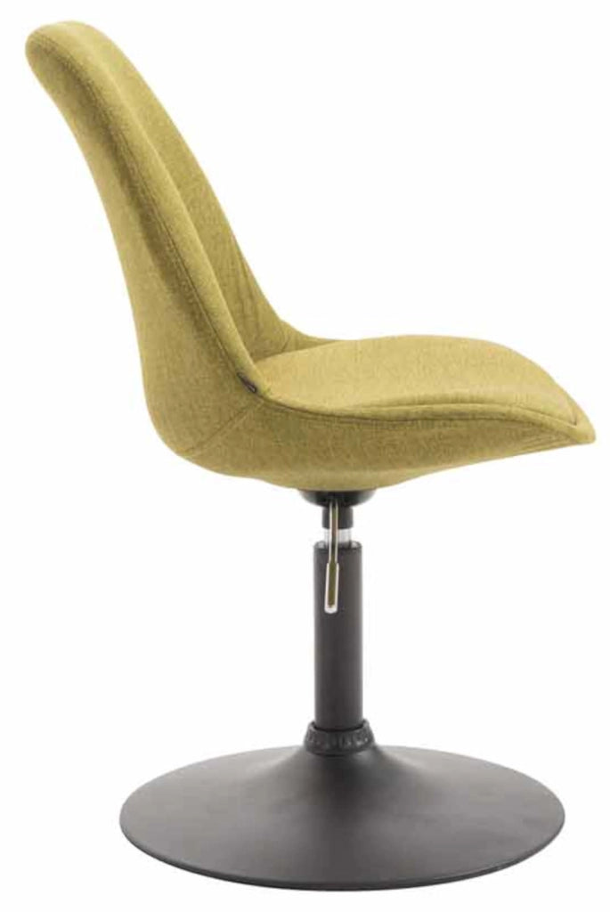 Set di 4 sedie da pranzo in tessuto Maverick verde,nero