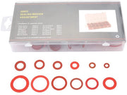 Assortimento Dischi Isolanti in Acciaio con Fibra di Vetro - 600 Pezzi - Acciaio Rosso - Per Installazioni Elettriche - 12 Dimensioni Diverse