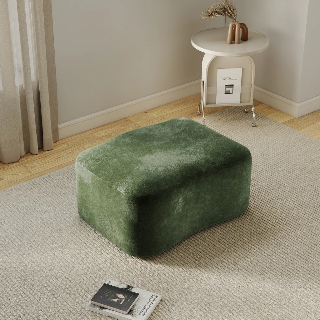 DIVANO MODULARE Angolare 24x24x80 cm Velluto Verde
