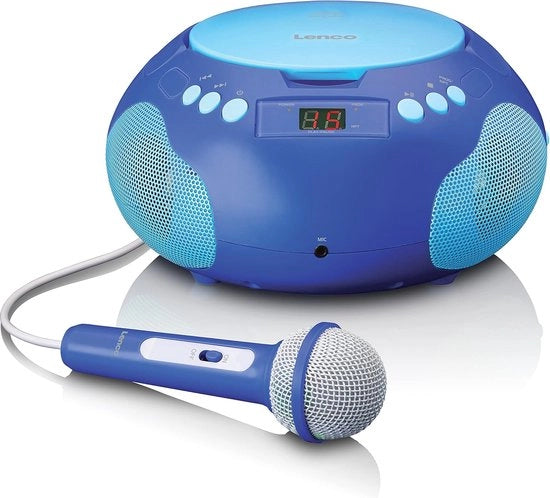 Portatile CD per bambini con funzione karaoke, radio FM e ingresso AUX - Portatile CD in blu

Modello: 12345
Specifica tecnica: 
- Frequenza di riproduzione: 20 Hz - 20 kHz
- Potenza di uscita: 2 x 1,5 W
- Dimensioni: 12 x 7 x 3 cm
- Peso: 0,5 kg