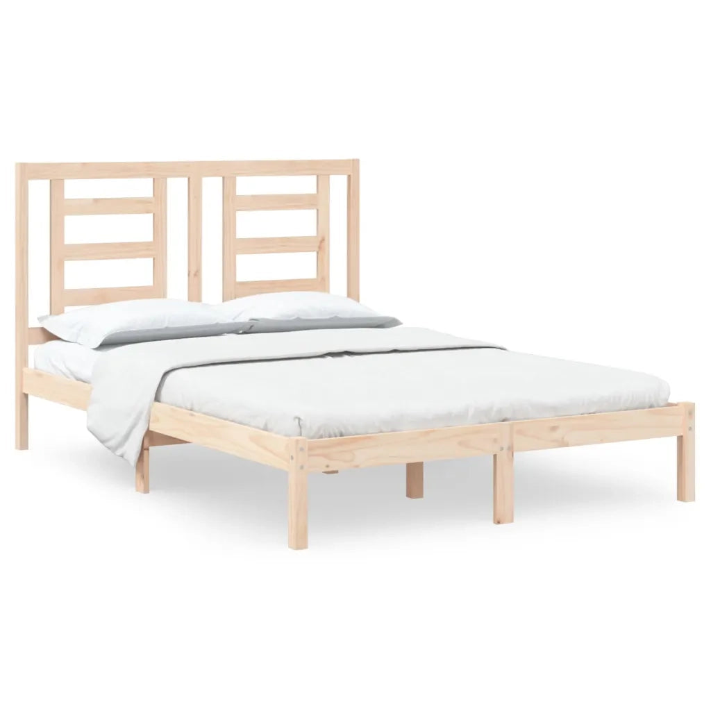 Giroletto senza Materasso-Struttura Letto 140x200 cm in Legno Massello di Pino 376455