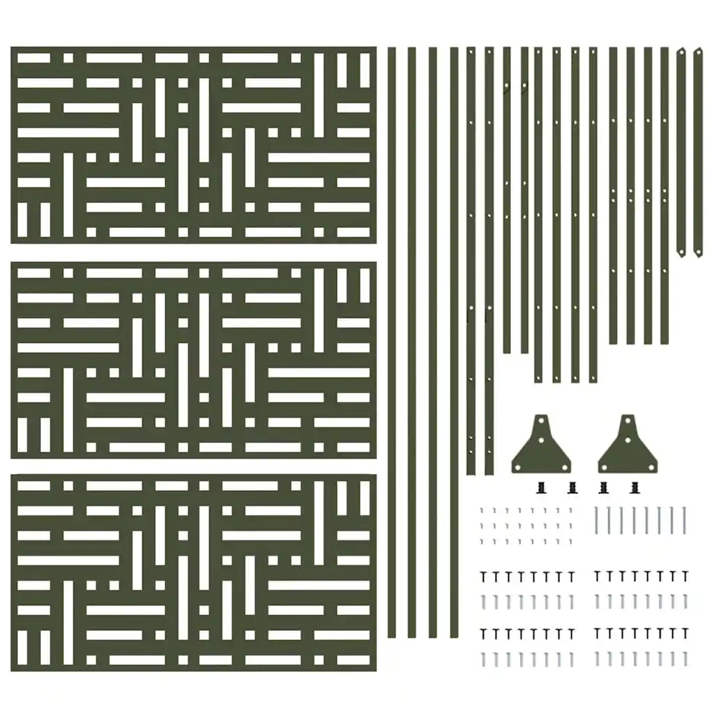 Schermo per Privacy Oliva 100 x 50 x 180 cm Acciaio 868552
