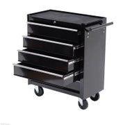 Cassettone per Utensili, Armadietto per Utensili, mobile, 5 cassetti, Acciaio, Nero