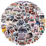 Sticker delfino Kawaii grappig per laptop 60 pezzi