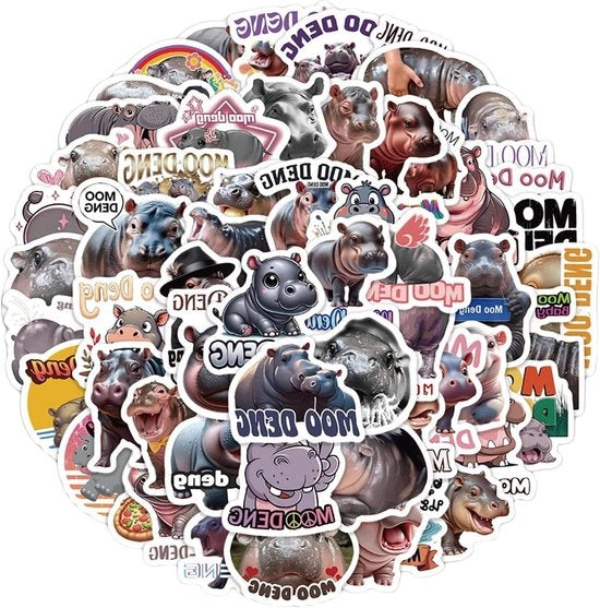 Sticker delfino Kawaii grappig per laptop 60 pezzi