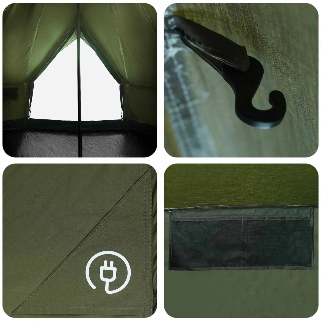 Tenda Familiare Verde militare 6 persone Policotone