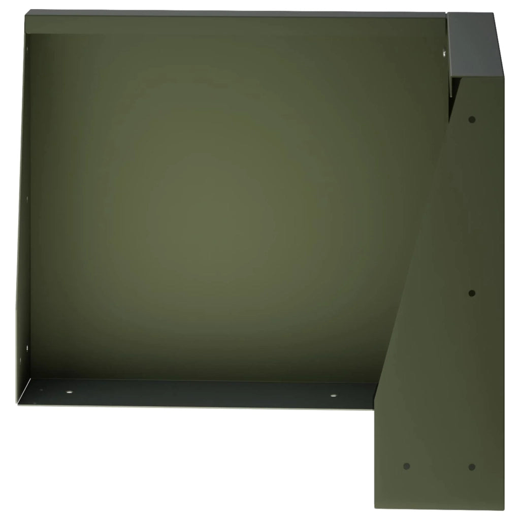 Muro di contenimento 2 pz 50 x 50 x 40 cm Acciaio Verde Oliva 8015220