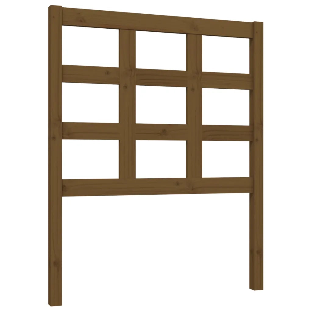 Testiera per Letto ambra 80,5x4x100cm in Legno Massello di Pino 817868