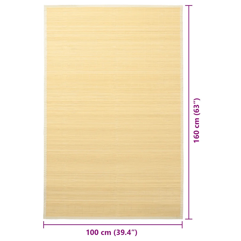 Tappeto del soggiorno | Tappeto in Bamb¨´ 100x160 cm Naturale