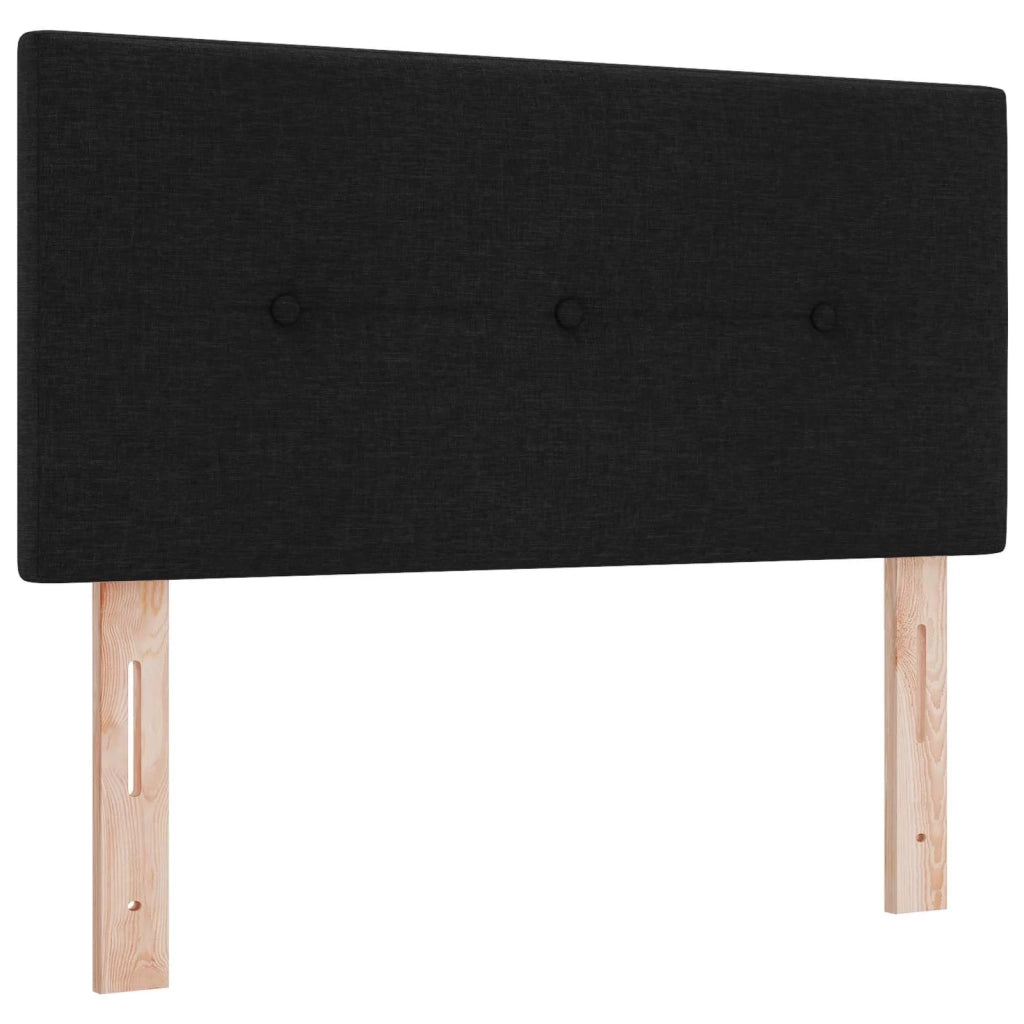 Letto Ottomano con Materasso e LED Nero 120 x 190 cm Tessuto 3458057