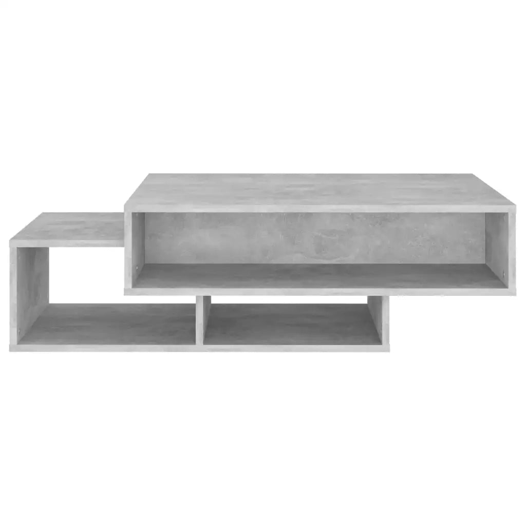 Tavolino da Salotto Grigio Cemento 105x55x32 cm in Truciolato 808526