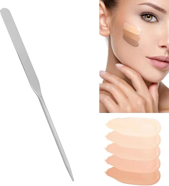 Spatole Cosmetiche in Acciaio Inossidabile per Nail Art e Cura della Pelle - Progettazione Ergonomica