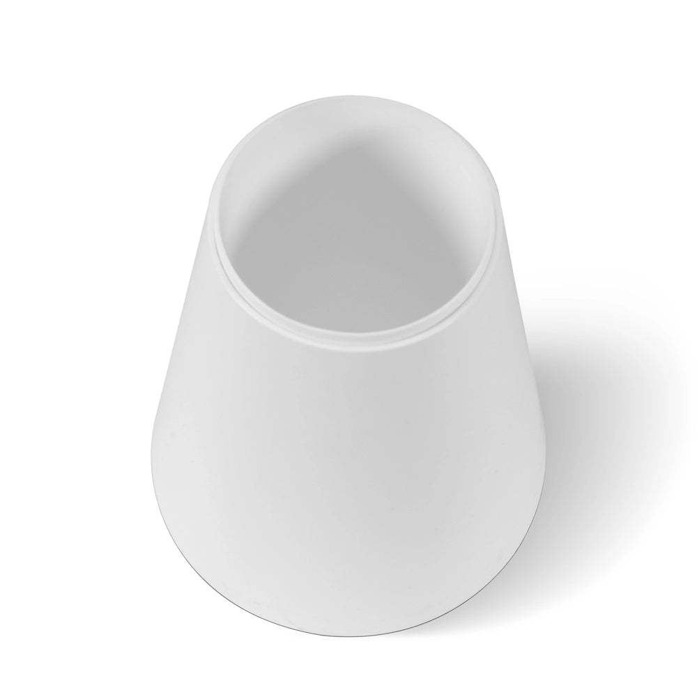 Portascopino wc conico in Plastica bianco da appoggio