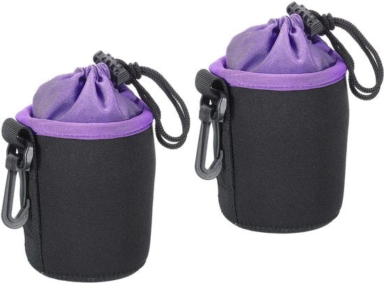 Casacca per lenti Acqua-Resistente - Neoprene - Resistenti allo Shock - Borsa per Lenti - 3.1"/3.9" - Adatto per Lenti DSLR