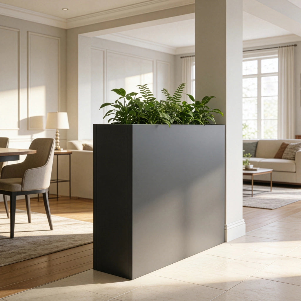 Fioriera Vaargel in Acciaio Portafiori 82x90x30 cm - Grigio Antracite casa.pro