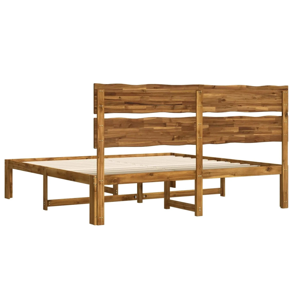 Letto matrimoniale con testiera ROSTOCK Naturale 193 x 203 cm 3405512