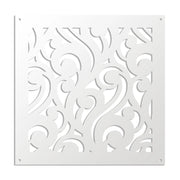CURL - Pannello in PVC traforato - Parasole Colore: bianco, Misura: 48x48 cm