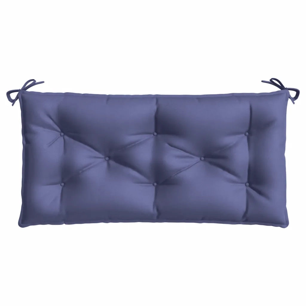 Cuscini per Panca 2 pz-Set di 2 Cuscini per panchina Blu Marino 100x50x7 cm in Tessuto Oxford