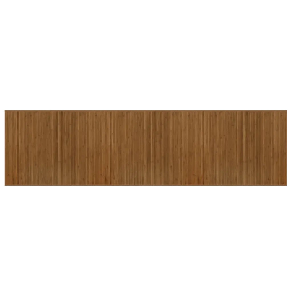 vidaXL Tappeto Rettangolare Marrone 80x300 cm in Bambù