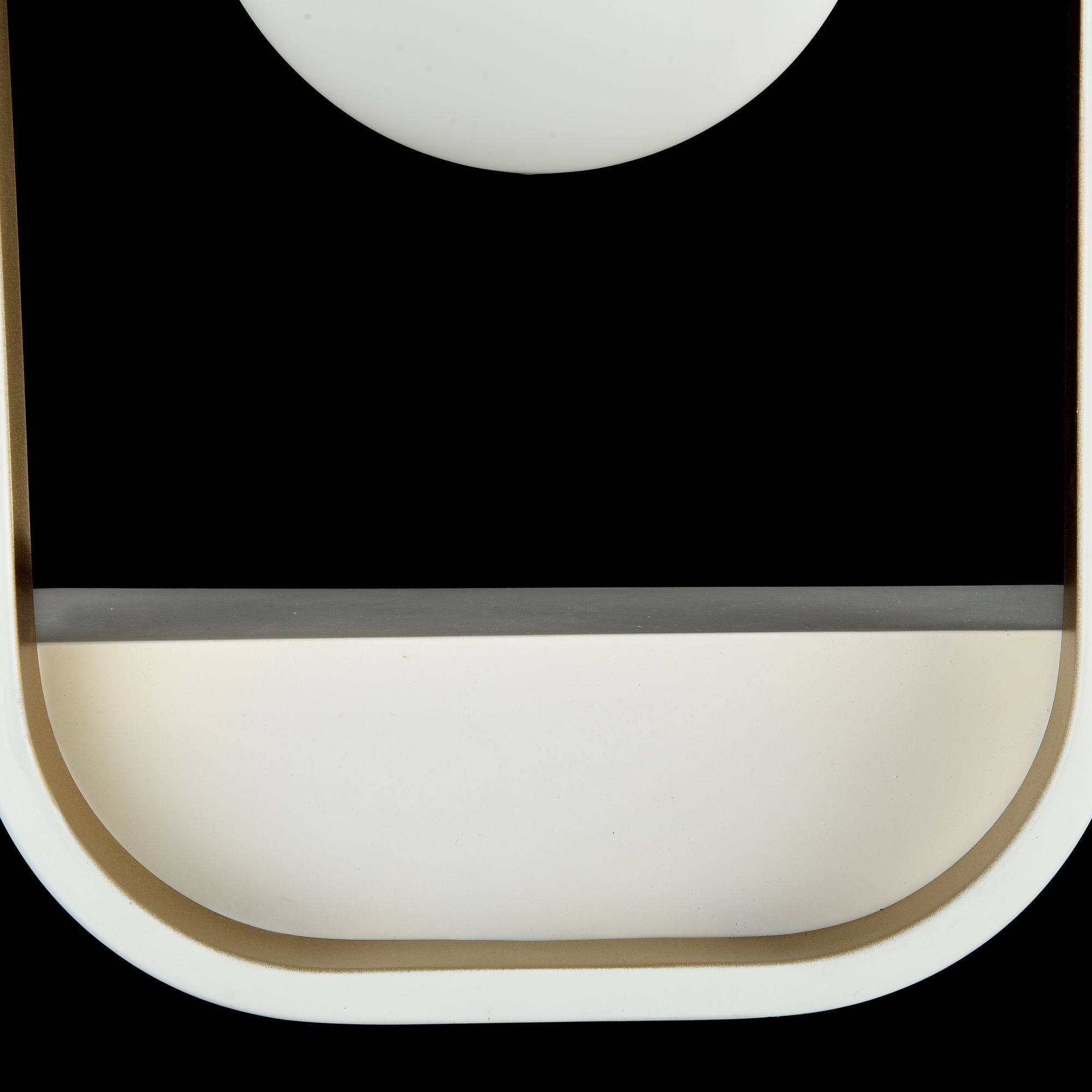 Lampada da parete Modern in Metallo Avola Bianco con Oro