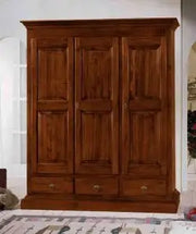 Armadio ada arte povera noce in legno massiccio