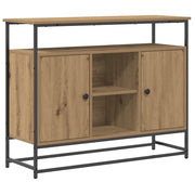 Credenza | Madia | Buffet da pranzo | Armadio da pranzo Rovere artigianale 100 x 35 x 80 cm Legno multistrato