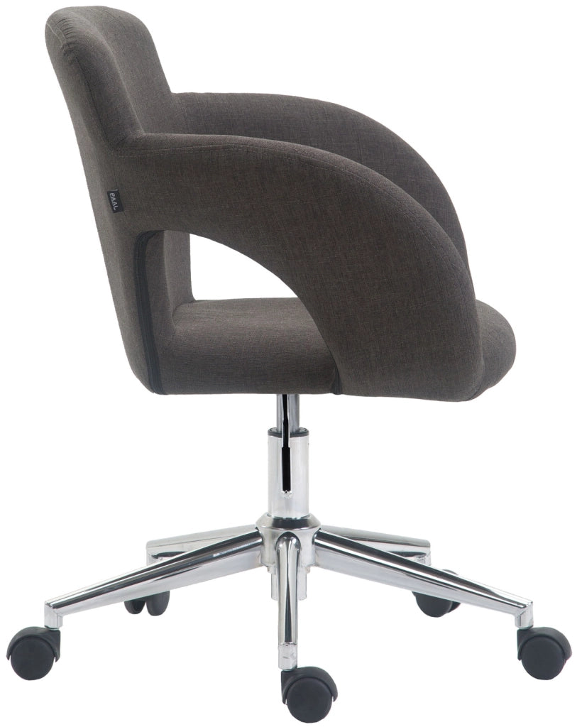 Sedia da ufficio Edison tessuto grigio scuro