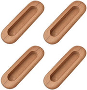 Maniglia in legno ovale per schienale o destra/ sinistra - Prodotto resistente e duraturo - Maniglia integrata - Ideale per porte e armadi - Design elegante - Sicuro per bambini - Maniglialeva