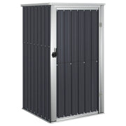 Capanno per Attrezzi-Casetta da Giardino Antracite 88x89x161 cm Acciaio Zincato