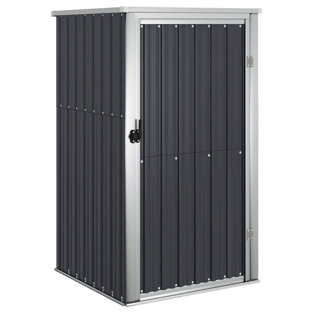 Capanno per Attrezzi-Casetta da Giardino Antracite 88x89x161 cm Acciaio Zincato