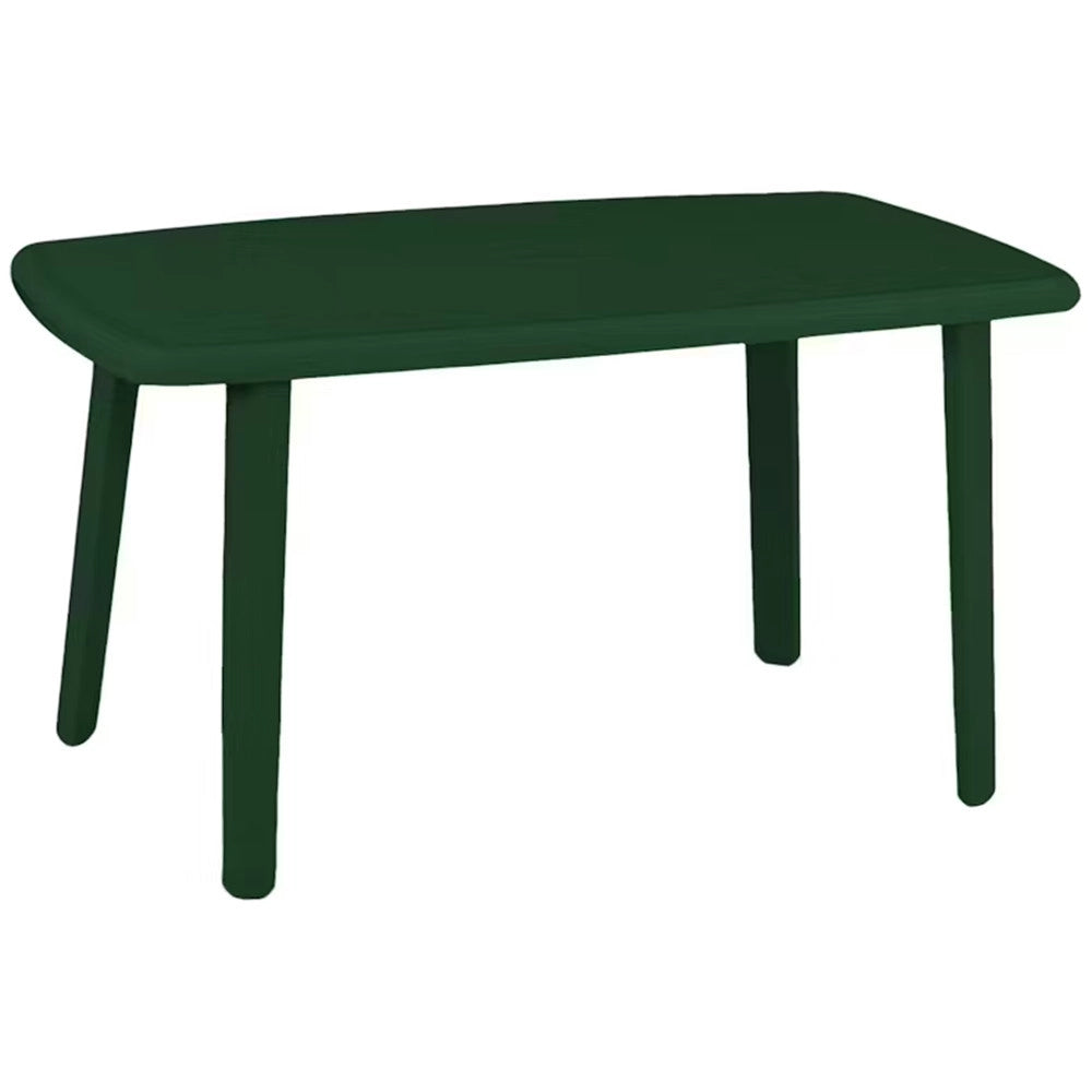 Trade Shop - Tavolo Verde Da Esterno 140x90cm Plastica Resistente Per Patio Giardino Terrazza 023542 -