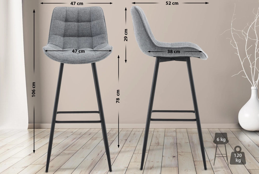 Barhocker Dartford Stoff