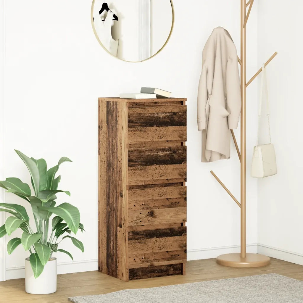 Credenza Legno Antico 37,5x35x99 cm in Legno Multistrato