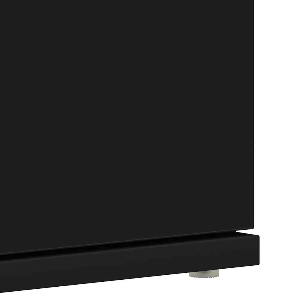 Mobile per scarpe Nero 80 x 39 x 178 cm Legno multistrato 3333867