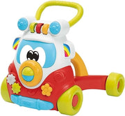 Chicco Primi Passi per Bambini Happy Hippy con Centro Attività Manuali, Pulmino Primi Passi, 4 Grandi Ruote, Girello con