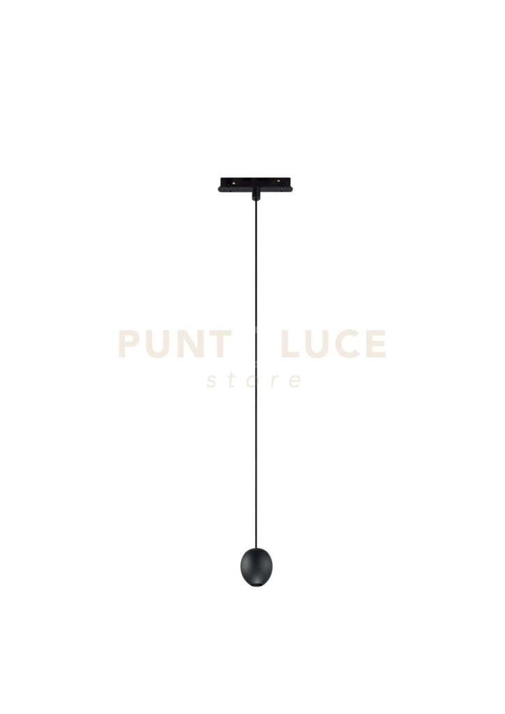 SOSPENSIONE PER BINARIO MAGNETICO OVALE NERO D.5CM LED 3000K 312LM 4W