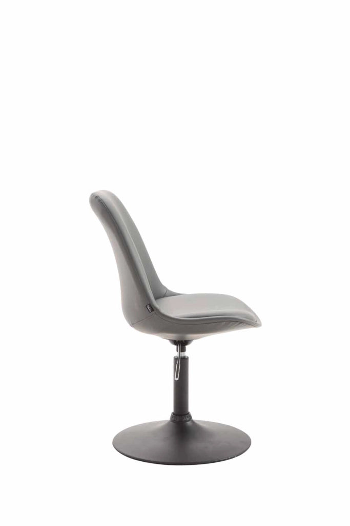 Sedia da pranzo MAVERICK in similpelle grigio,nero