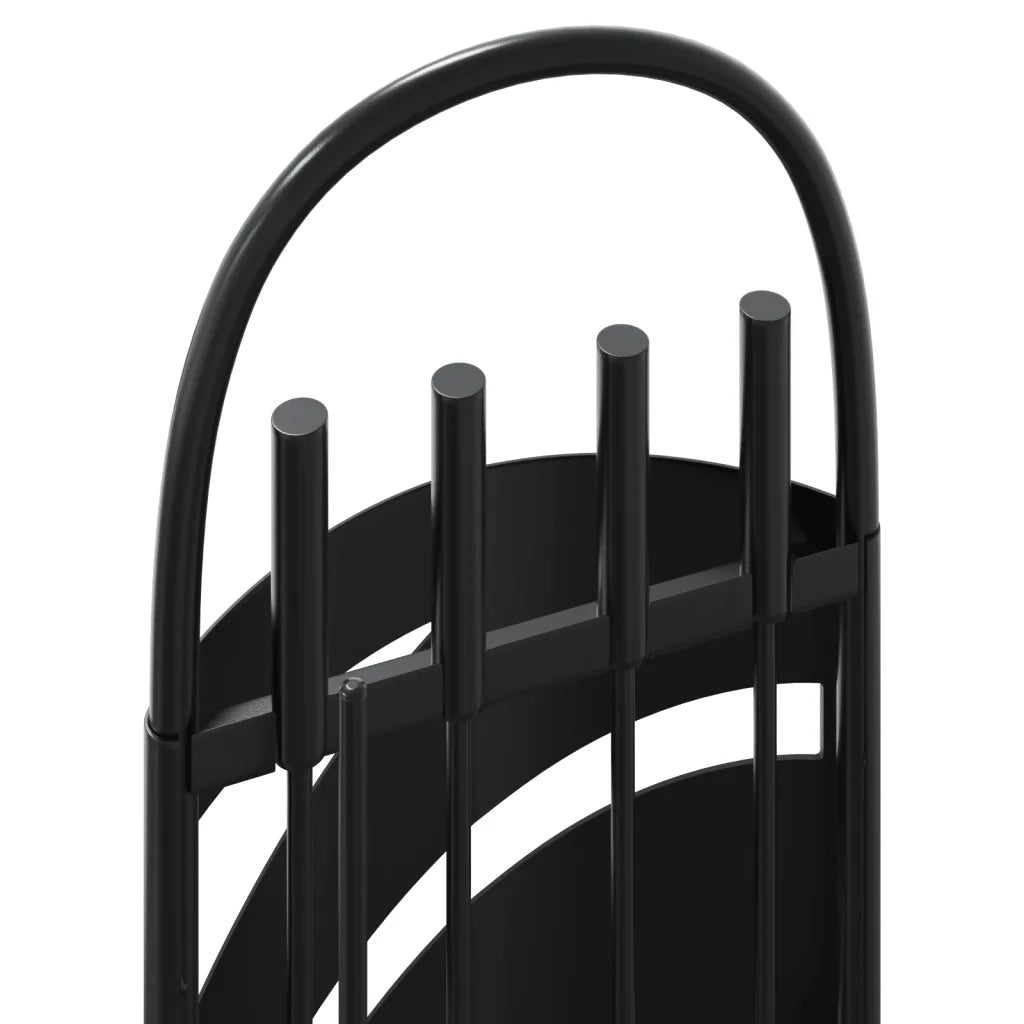 Set di attrezzi per camino 5 pezzi 23x15x66 cm in acciaio 156378
