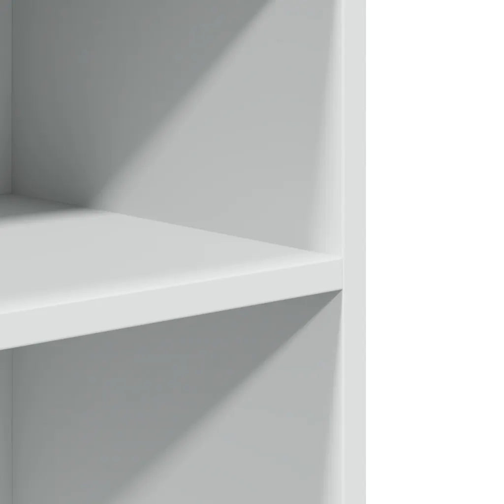 Tavolino con Ruote Bianco 55x60x78 cm in Truciolato
