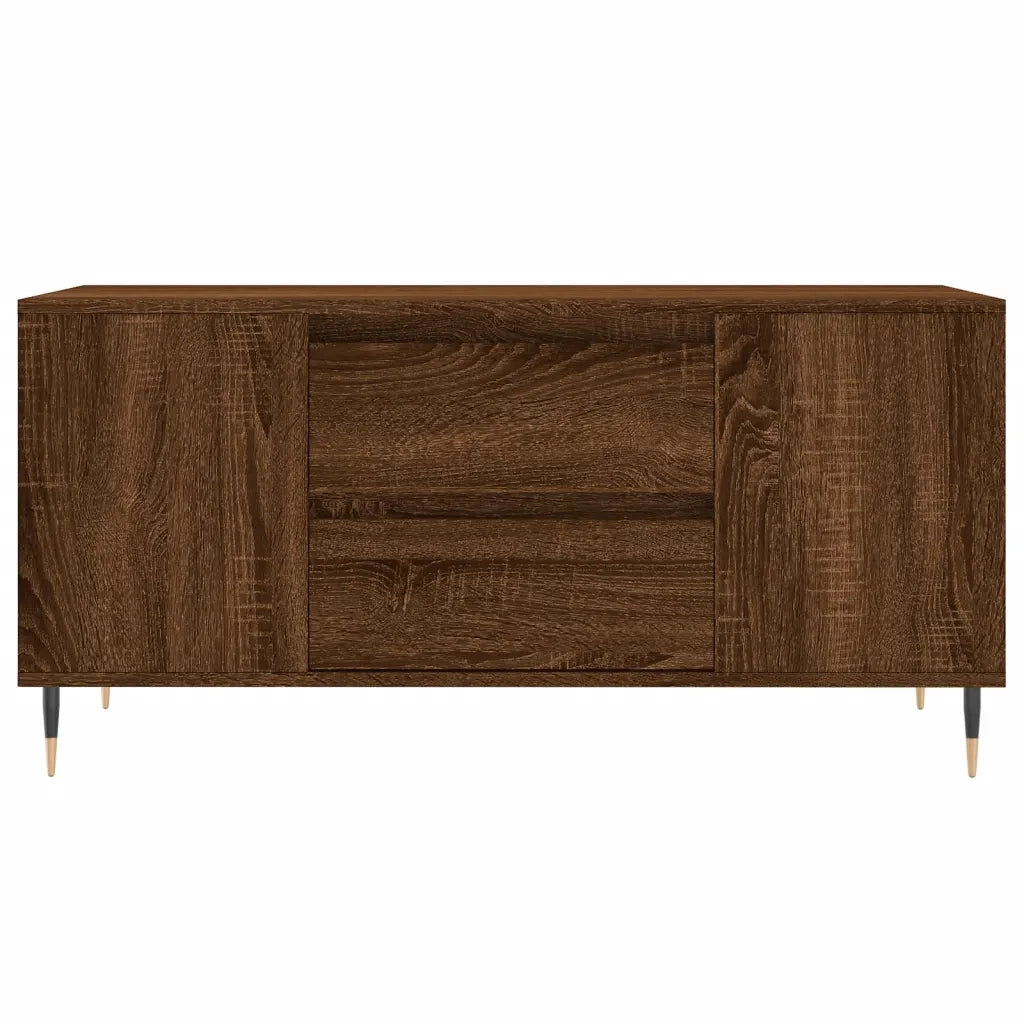 Tavolino Salotto Rovere Marrone 102x44,5x50cm Legno Multistrato 830995