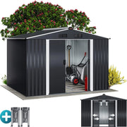 ® Casetta per Attrezzi da Giardino Capanno in Metallo da Esterno 5m² con Base 260x205x180cm Capannone XXL