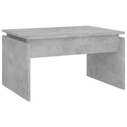 Tavolino da Salotto-Tavolino da soggiorno Grigio Cemento 68x50x38cm Legno Multistrato