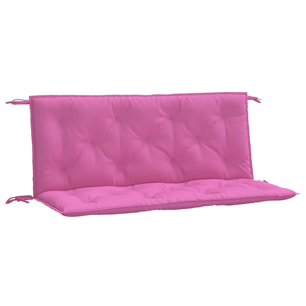 Cuscini per Panca da Giardino 2 pz | Cuscini per sedie Rosa 120x50x7 cm in Tessuto