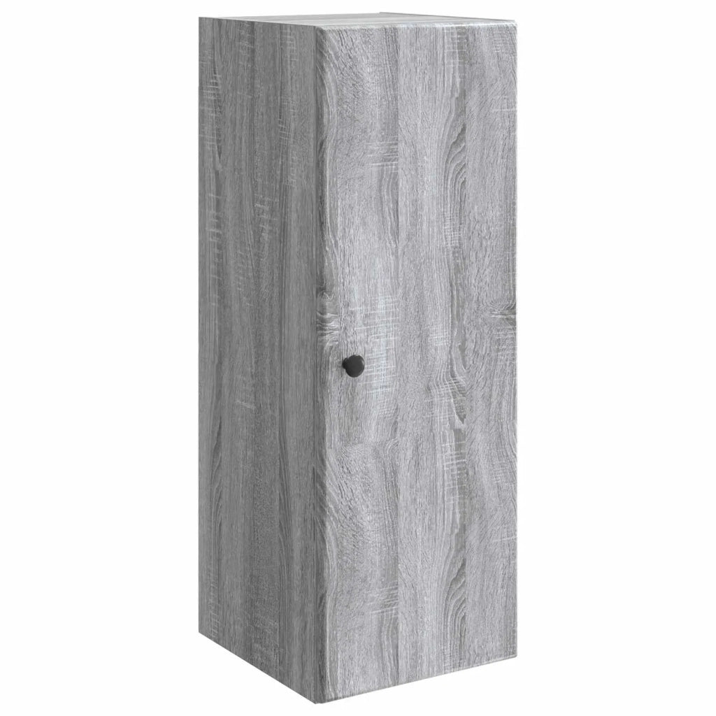 Mobiletto a muro Sonoma grigio 33 x 34,5 x 90 cm